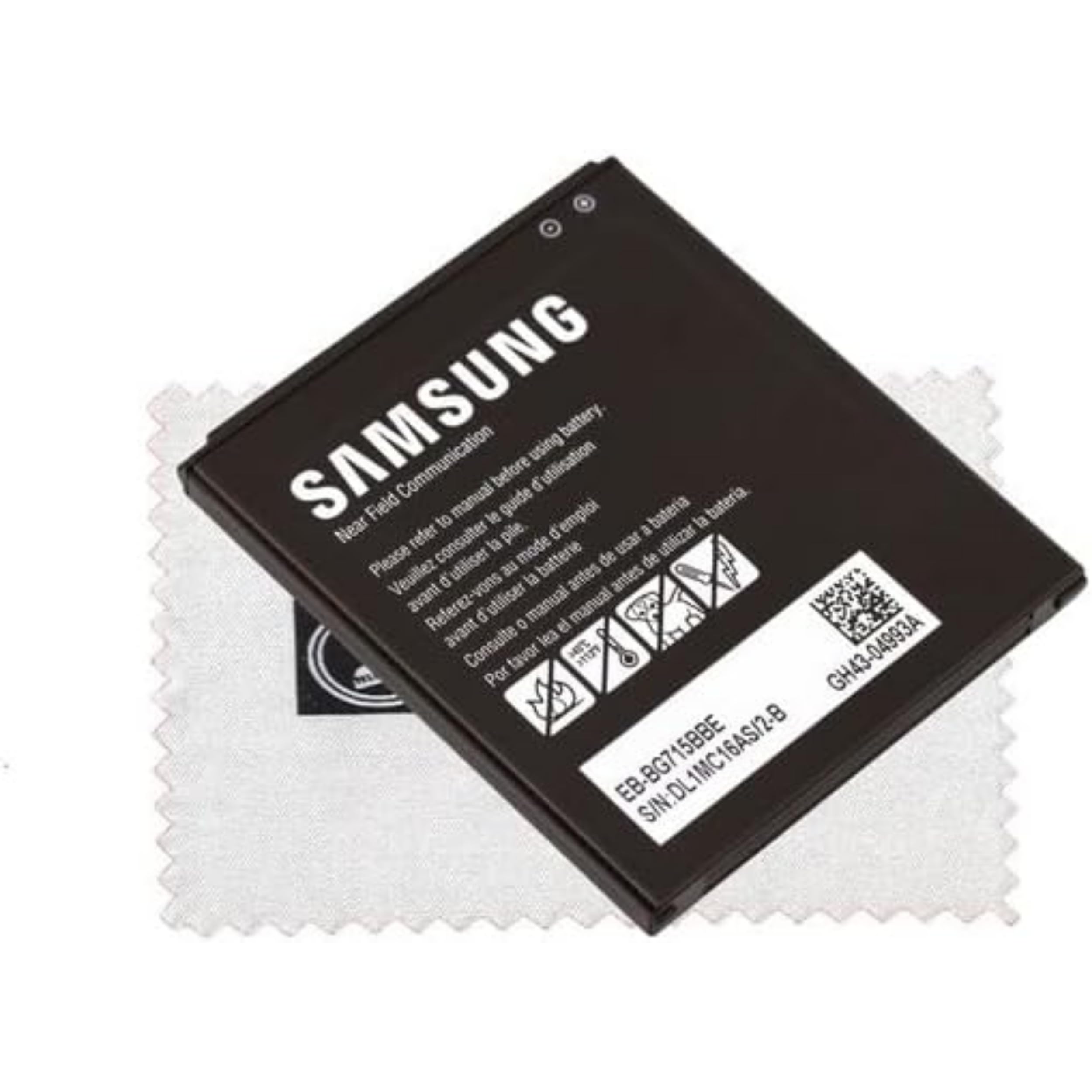 Batteria originale per EB-BG715BBE per Samsung Galaxy Xcover Pro (G715F) con panno di pulizia dello schermo Shlok