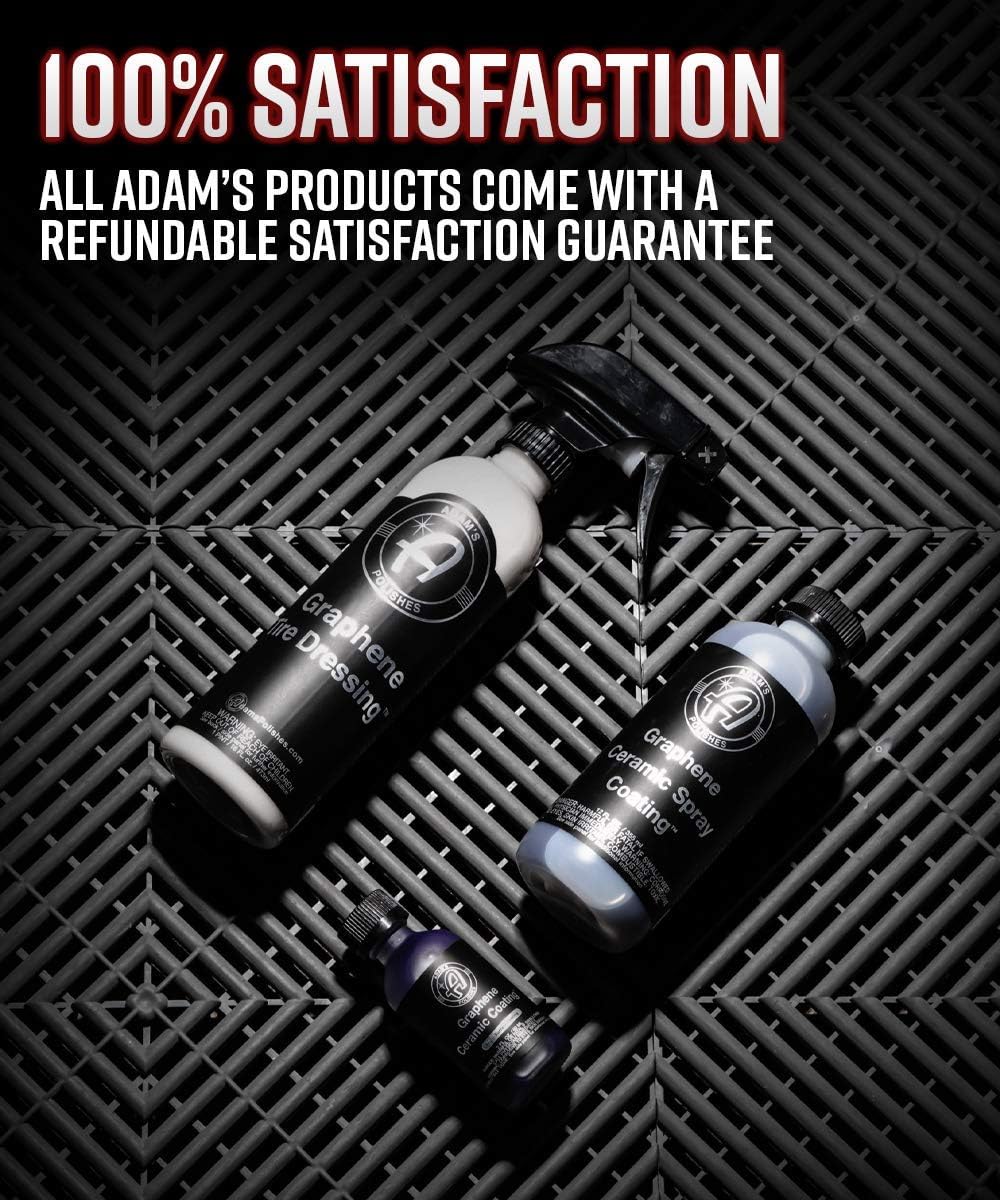 Adam's Graphene Tire Dressing - Deep Black Finish W/Graphene Non Greasy Car Detailing | Use W/Tire Applicator After Tire Cleaner & Wheel Cleaner | Ceramic Coating Like Tire Protection (16oz) : Automotive