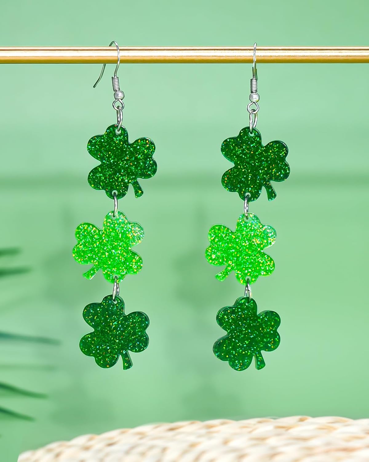 Ronglry Acrylic Heart Earrings Cute Valentines Earrings for Women Double Heart Dangle Earring Valentines Outfits Accessories Gifts Red Earring for Valentine’s day Jewelry Gifts - Image 5