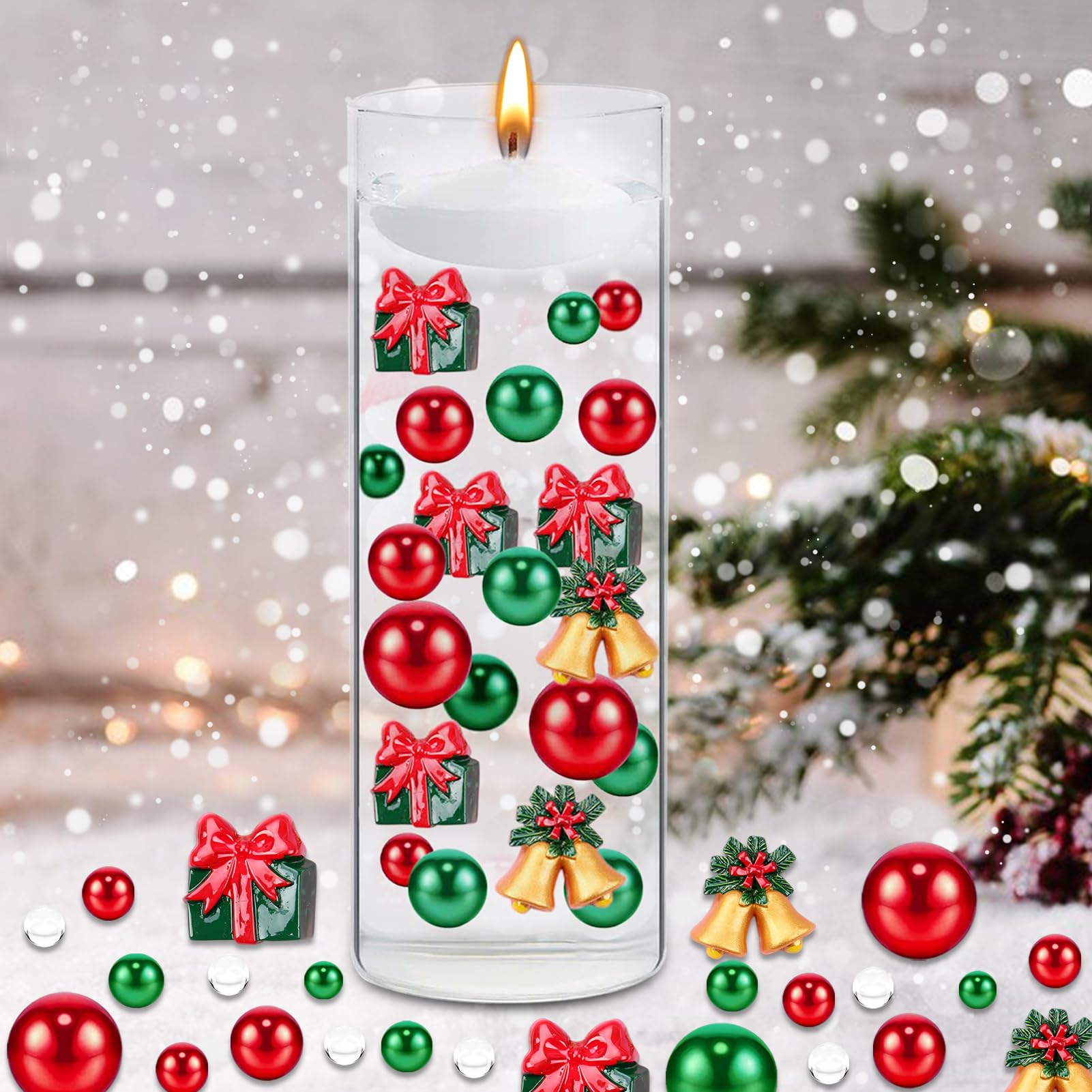 Lot De 6069 Perles D'eau Pour Vase De Noël, Décoration De Noël, Perles D'eau Transparentes, Perles Flottantes Pour Vases, Articles De Décoration, Perles D'eau Pour Décoration De Noël (B