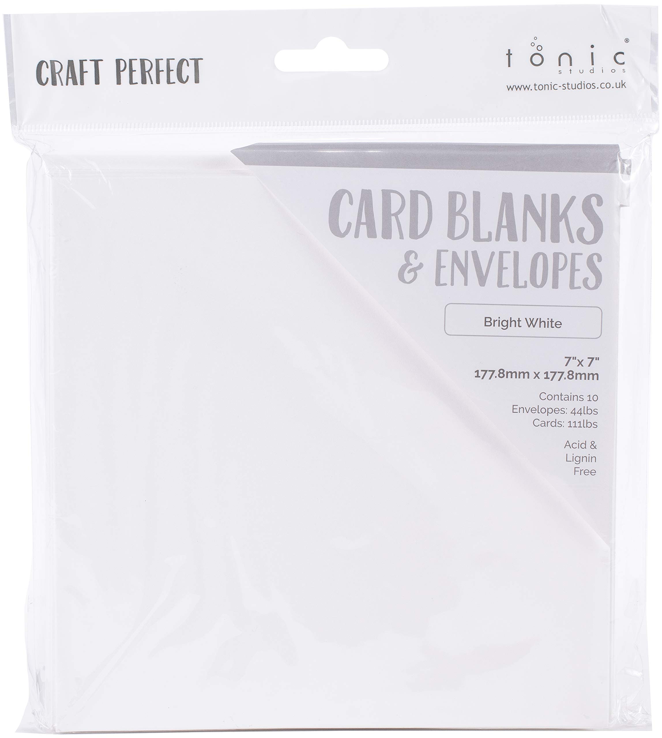 Carte vierge 7x7 cm blanc vif avec découpe de précision pour papeterie fine