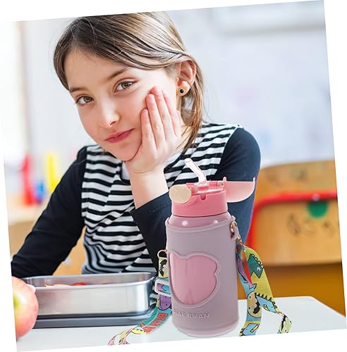 Miniatura 2 de Ciieeo Vacuum Cleaner 1 Set Children's Reusable Tumbler Milk Water Motivational Water Bottle Flask Kids Kawii Vacuum Coffee Bottle Travel Water