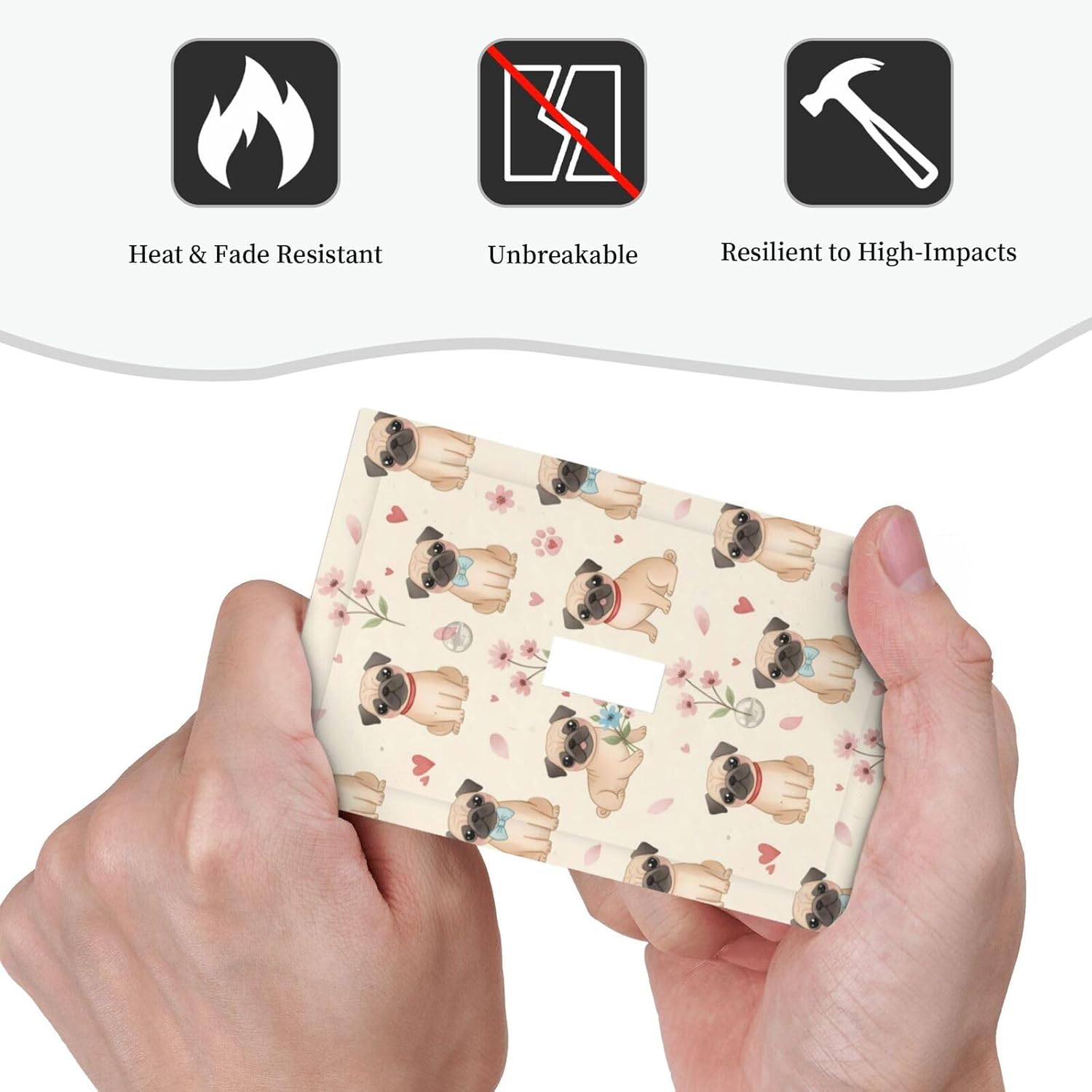 Light Switch Cover Plate Watercolor Dogs Floral Heart Paw Print 1 Gang Single Toggle Decorative Switch Plates Wall Plates Electrical Faceplate for Bathroom Bedroom Decor