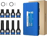 8PC 1/2" Drive Impact XZN Bit Socket Set M12 M14 M16 M18 42CRMO Steel Impact Triple Square Spline Bit Socket Set for Garage & Auto Repair Mechanical - 8