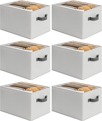 Miniatura 10 de Cupic Cupid - Contenedores de almacenamiento para clóset, organizadores de tela para clóset y almacenamiento, paquete de 6 canastas para organizar,