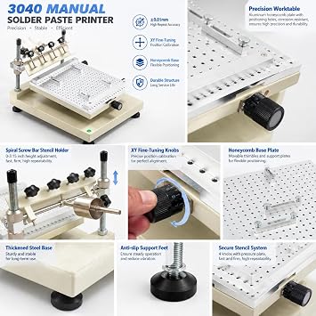 PCB Stencil Printer High Accuracy PCB SMT Stencil Printer Machine