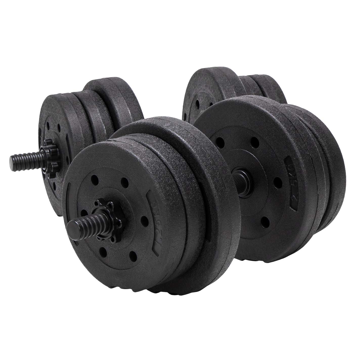 Hantle treningowe bitumiczne AbarQs (2x10kg)