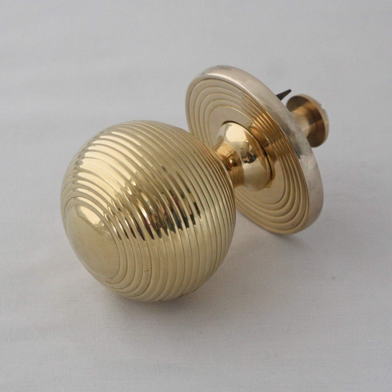 Beehive Brass Front Door Pull