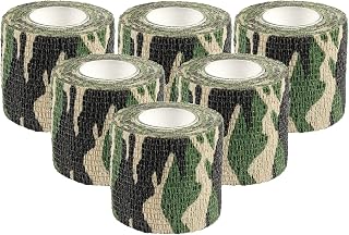 EAmber Camo Wrap Tapes Camouflage Form Wrap 1.96'' x 177'' Military Army Hunting Self-Adhesive Protective Bandage for Flashlights,Bicycle