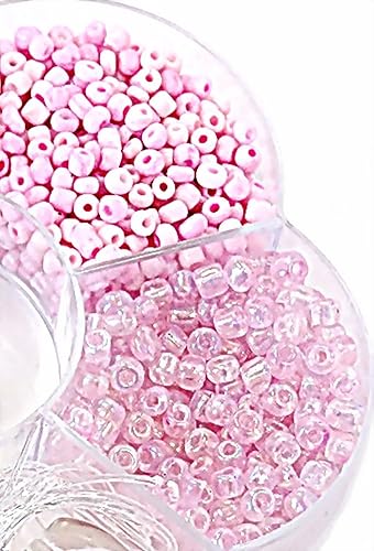 Miniatura 8 de Linpeng Juego de cuentas de bricolaje para hacer joyas, rosa