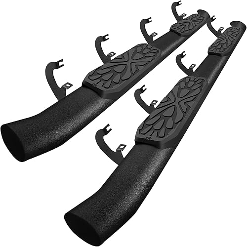 OTHOWE Estribos compatibles con Chevy SilveradoGmc Sierra 1500 Crew Cab 2019-2023, SilveradoSierra 2500HD 3500HD 2019-2023 Crew Cab. Escalones