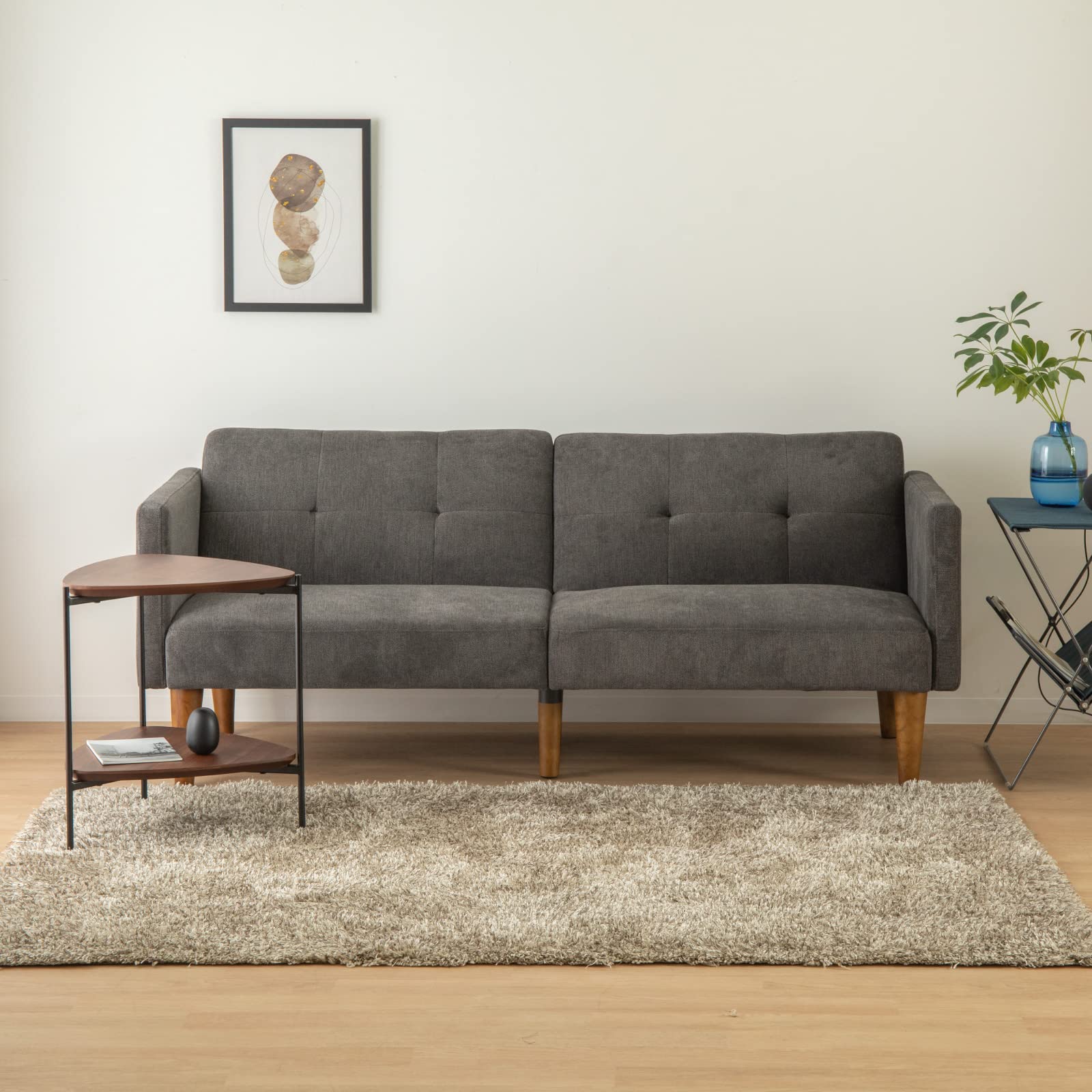 ★リクライニングソファーベッド★ Amazon｜tac INTERIOR リクライニングソファベッド 簡単組み立て 幅170