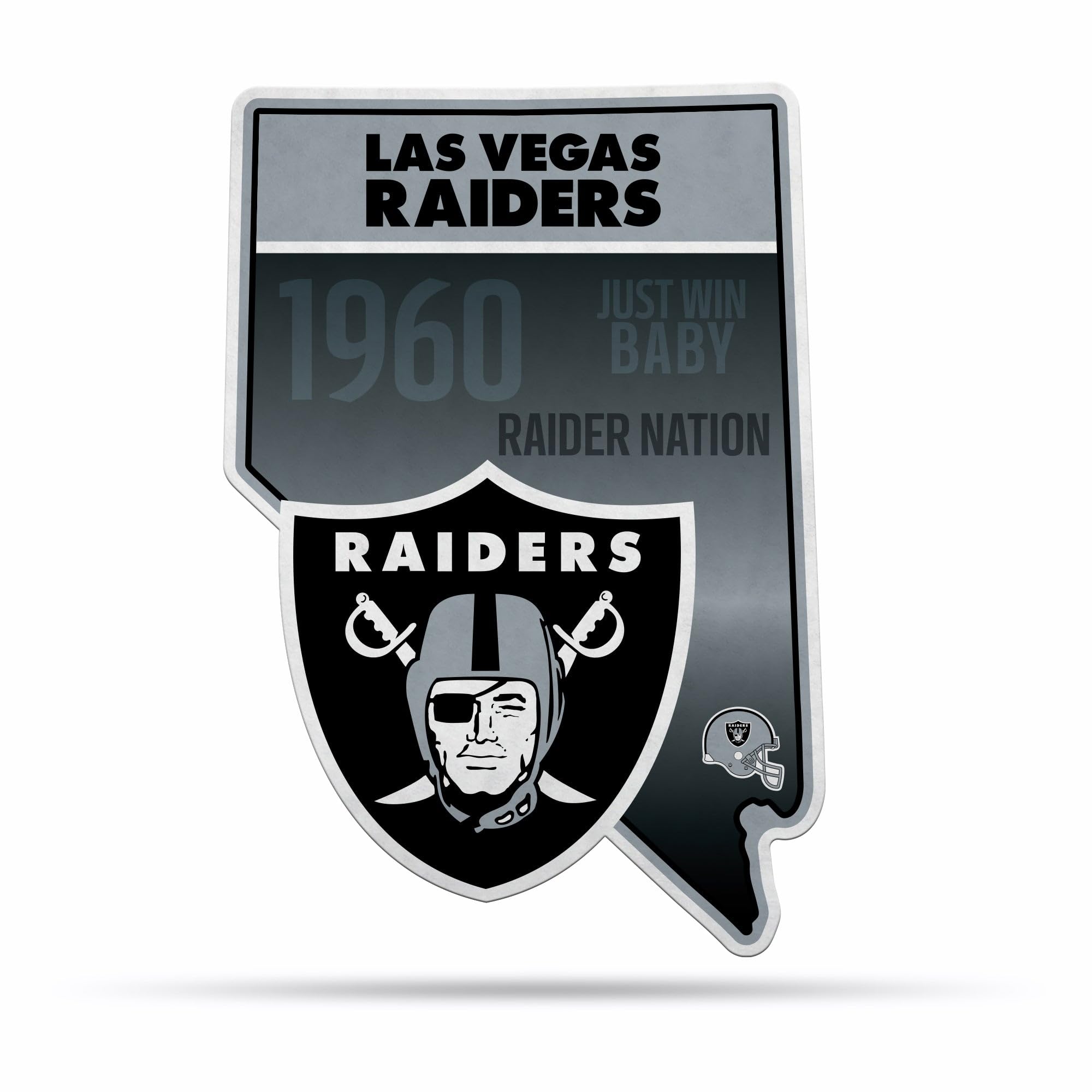 Rico Industries NFL Football State Shape Shape Cut Pennant - Home and Living Room Décor - Soft Felt EZ to Hang