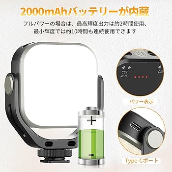 Amazon | Ulanzi LEDビデオライト 2024版撮影用ライト 360°回転