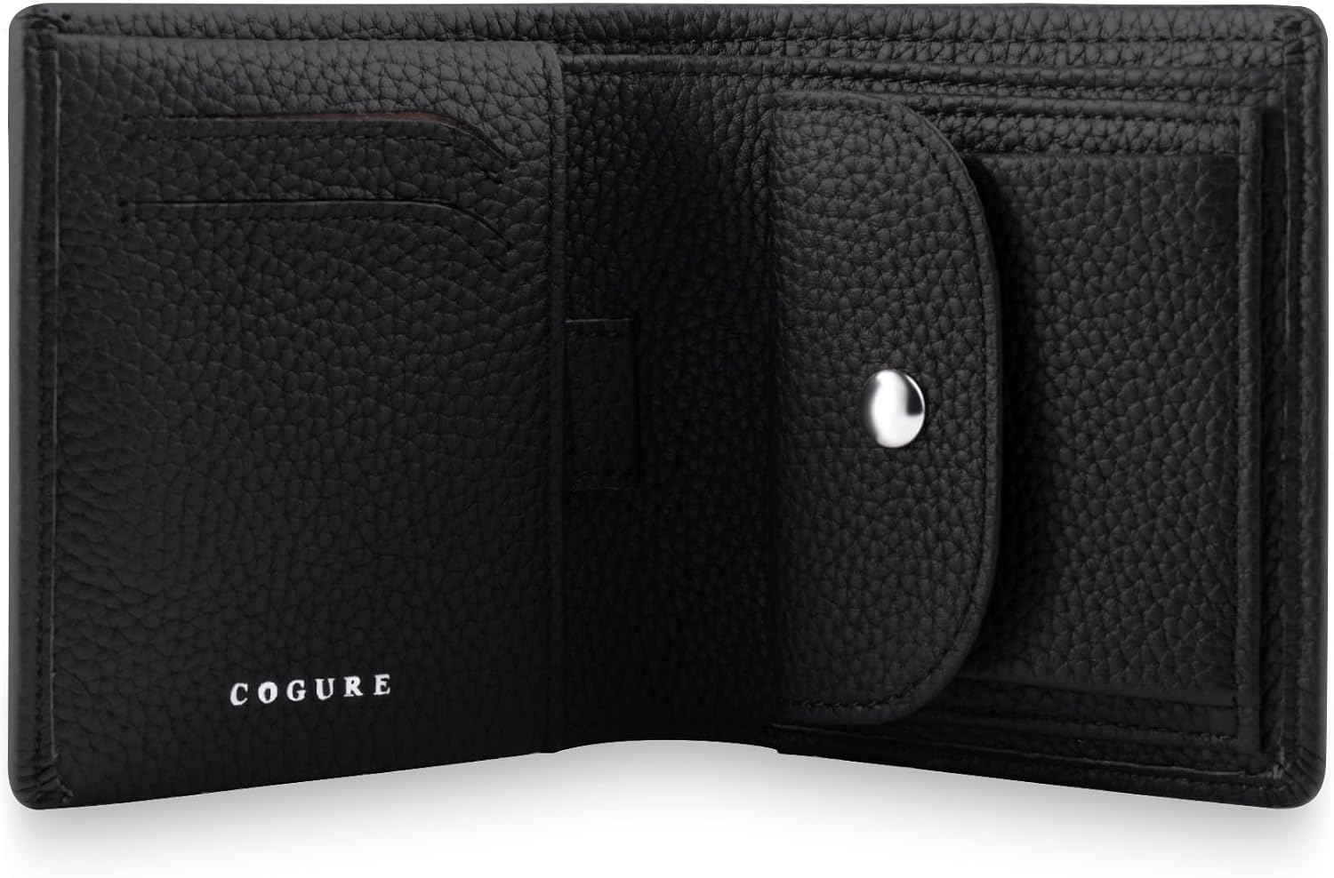 Amazon | [COGURE] コグレ 財布 二つ折り ミニ財布 本革 シュリンクカーフレザー 札入れ 小銭入れ カード入れ 男女兼用 ...
