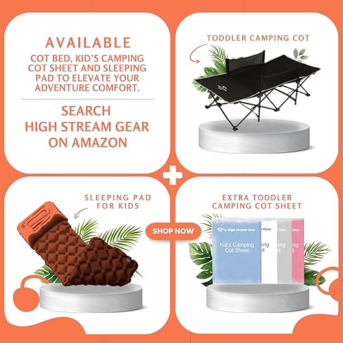 Miniatura 6 de Kids Sleeping Pad for Camping and Sleepovers with Pillow, Inflatable Camping Mattress for Backpacking & Travel, Thick Toddler Cot Mat, Fast