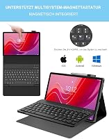 FOGARI Lenovo Tab M11 Mágneses Billentyűzet Tok QWERTZ Fekete 4