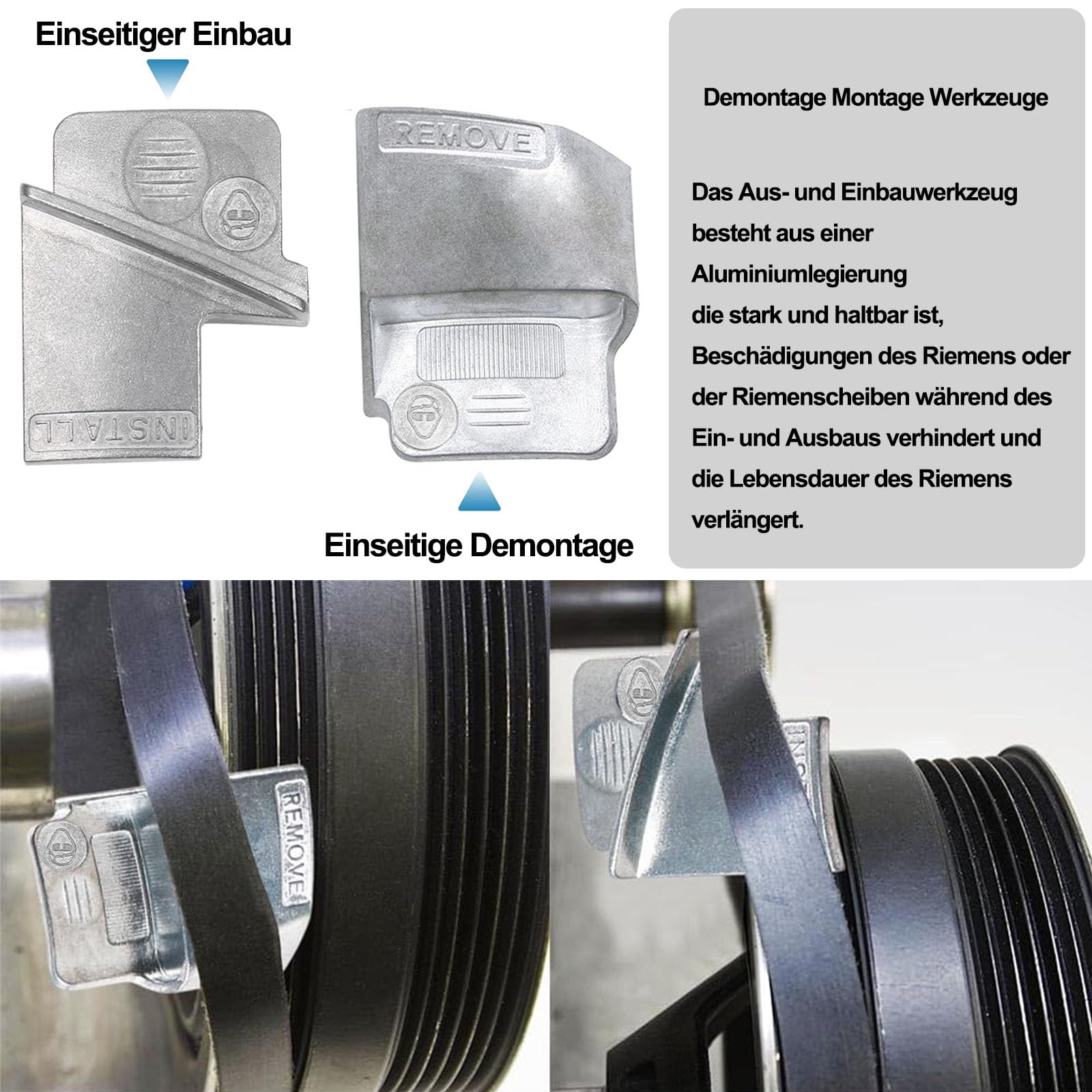2 Strumenti Per Rimozione Cinghie Elastiche - Kit Per Montaggio/Smontaggio | Per Auto E Veicoli - Foto 13