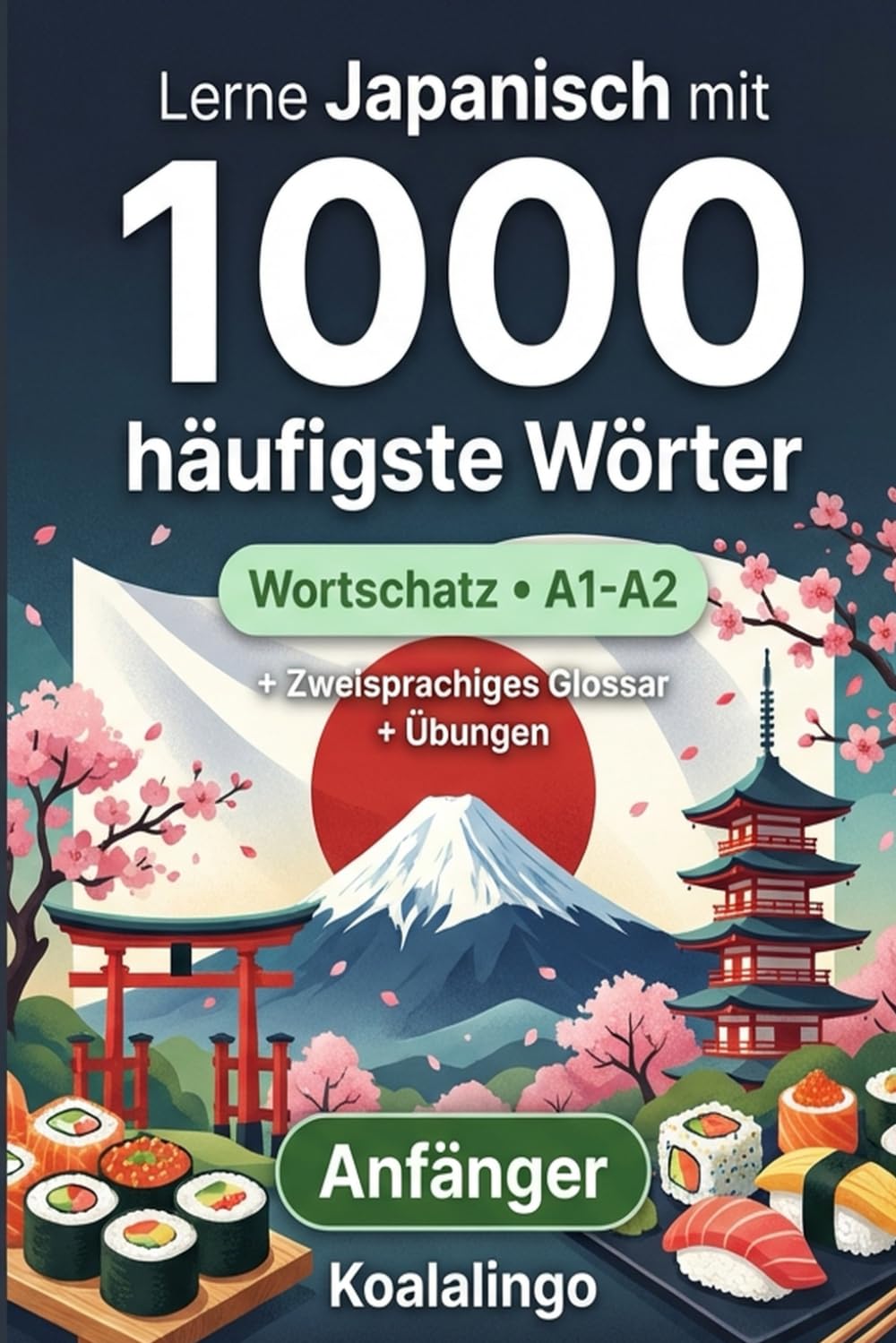 1000 Häufigste Wörter in Japanisch für Anfänger: Ihr Weg zu Japanisch A1-A2: Mit Beispielen & Glossar