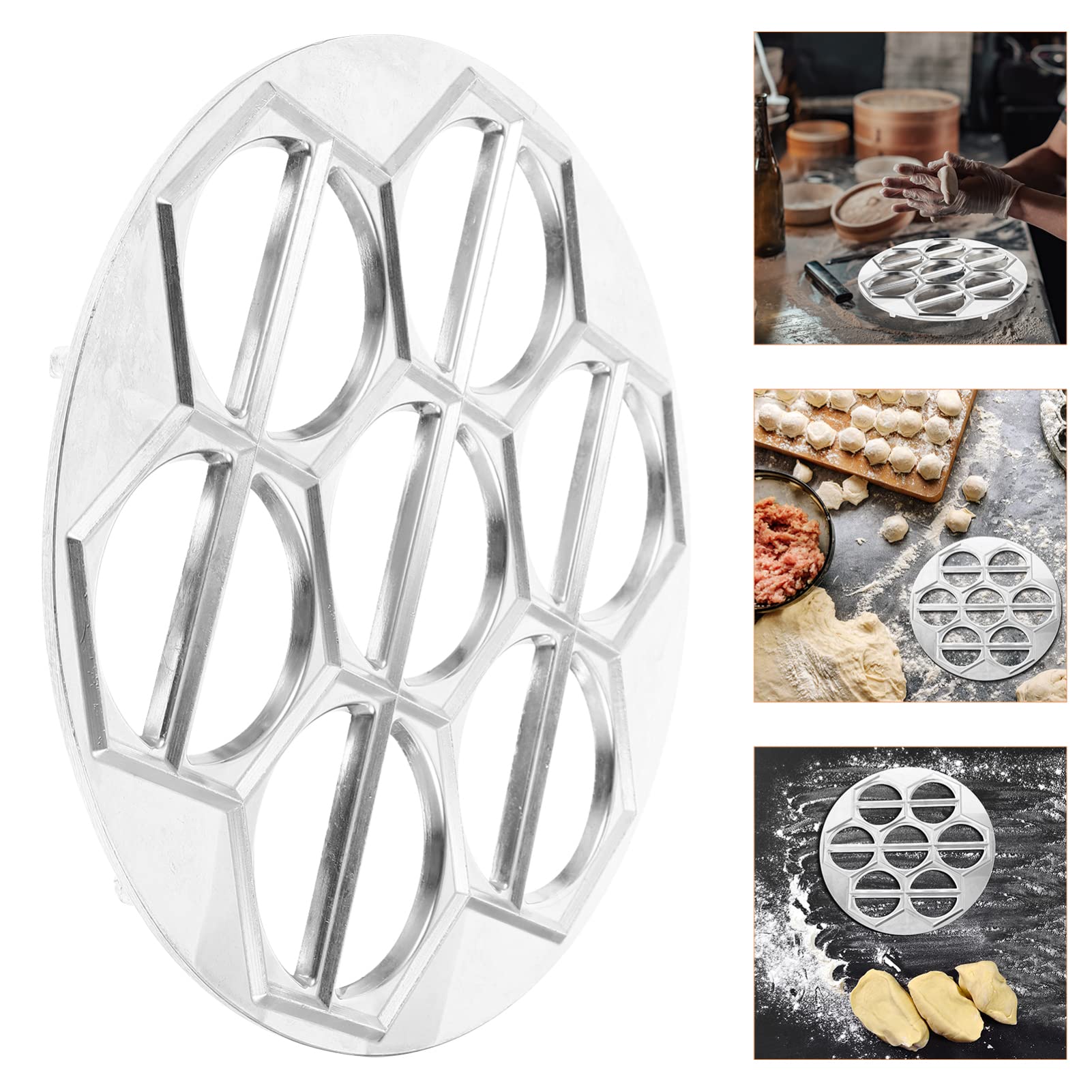 BESTonZON Stampo Per Gnocchi Vareniki Ravioli Di Gnocchi Pressa Per Gnocchi Produttore Di Gnocchi in Lega Pierogi Press Involucro Di Gnocchi Forma Pelmeni Taglierina Lega Di Alluminio Gnocco