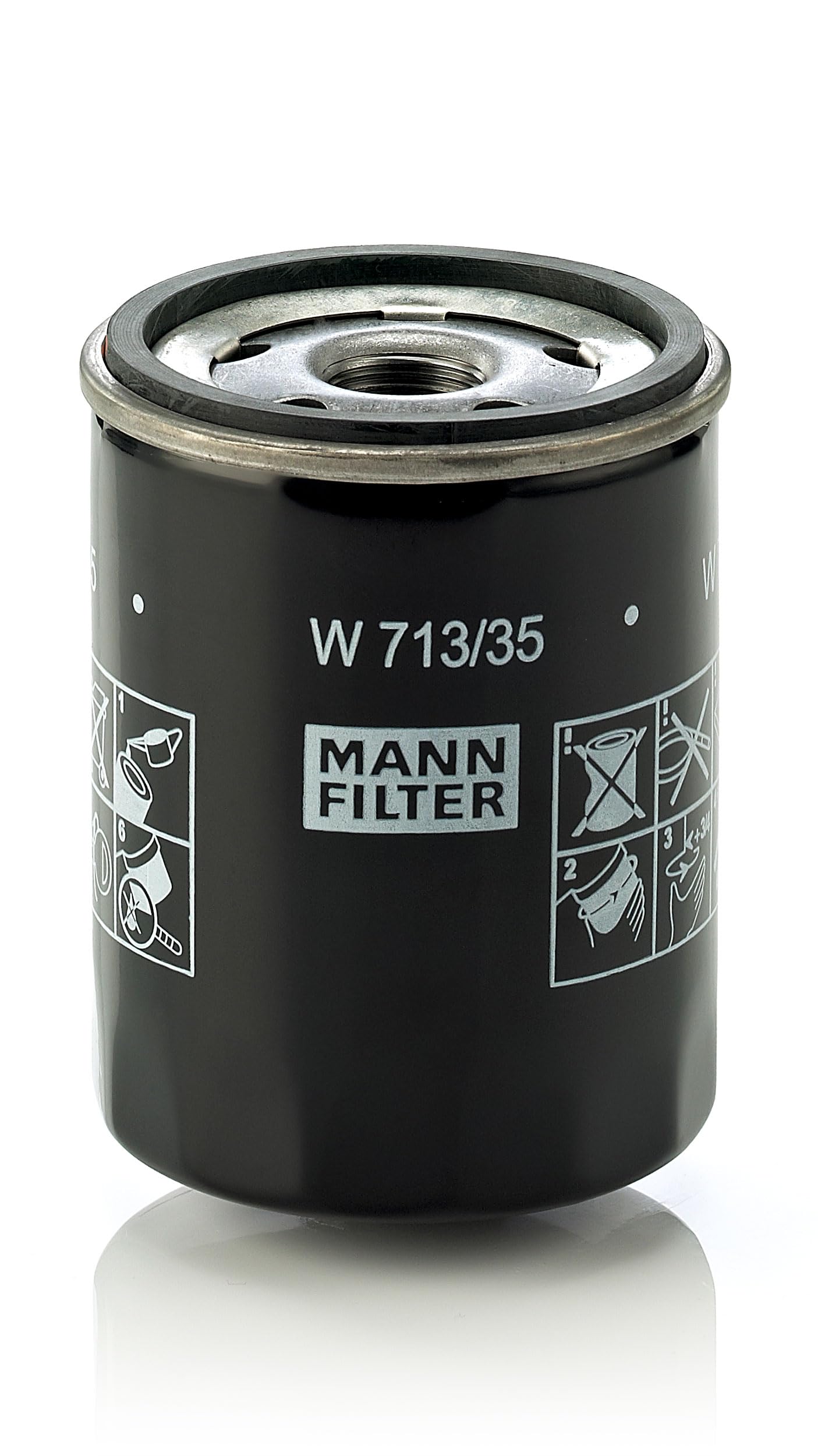 OIL FILTER W 713/35 FOR MITSUBISHI SMART OM 639.939 1.5L 3cyl COLT VI 1.5L 3cyl