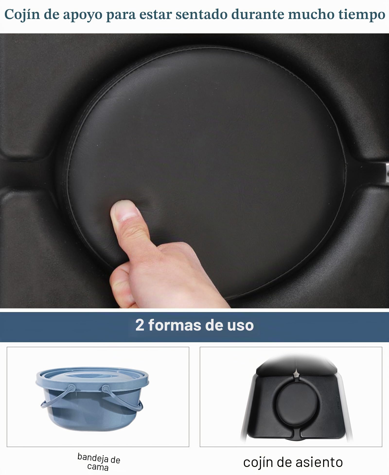 Grúa Hidráulica Multifunción con Asiento Dividido en 180°, Elevador de Pacientes, Silla de Transferencia de Pacientes, Elevador de Pacientes con Inodoro, No Apto para Parálisis Total