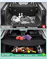 Vista 372 de Powerty Cubierta de Carga para Accesorios Kia Sportage 2023-2025 2026, Textura de Lona Cubierta Retráctil para Maletero Trasero de Carga de Equipaje