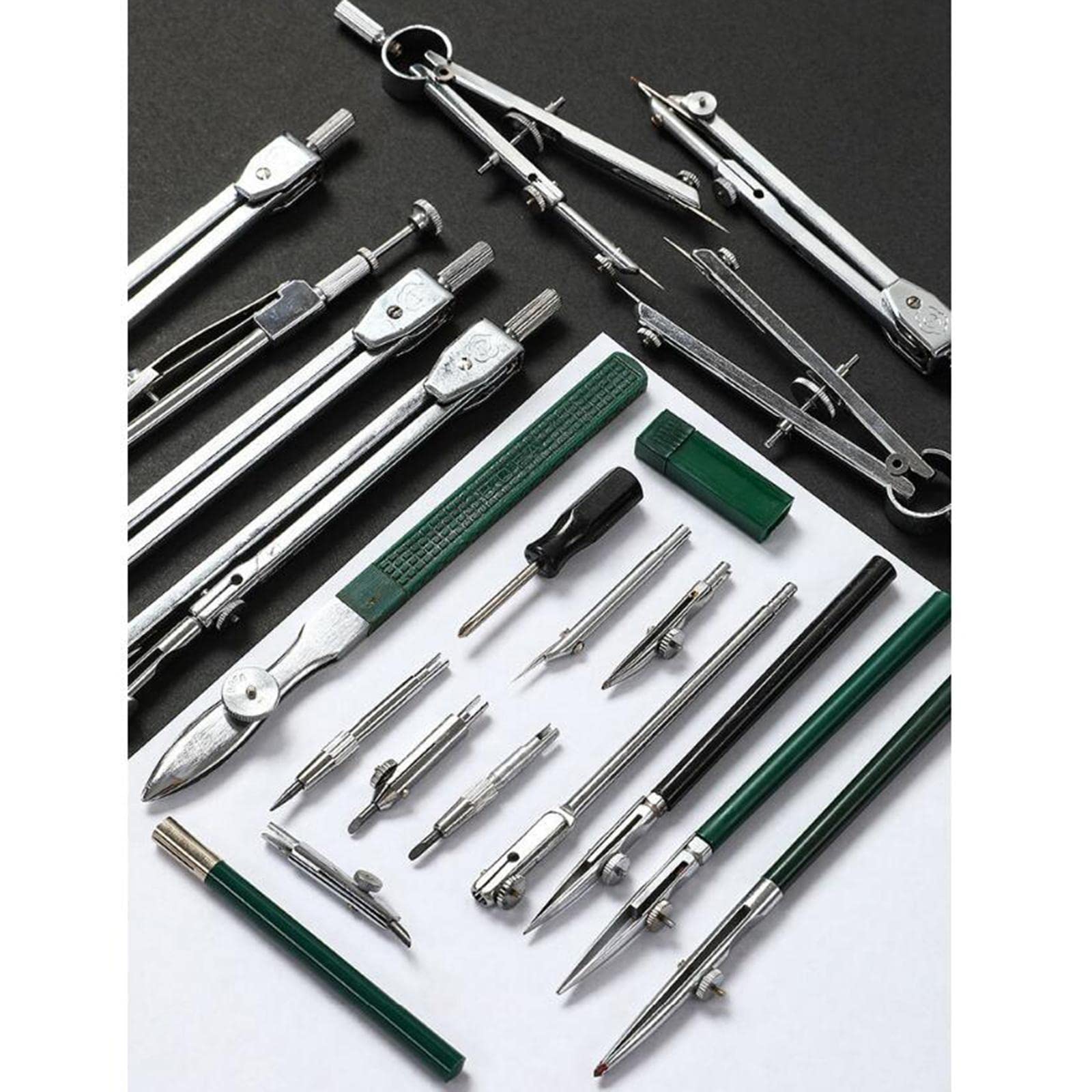 Verstellbares Zirkel-Set, Profi-Kreise, Präzision, Architektur, Mathematik, Büro, Kreis