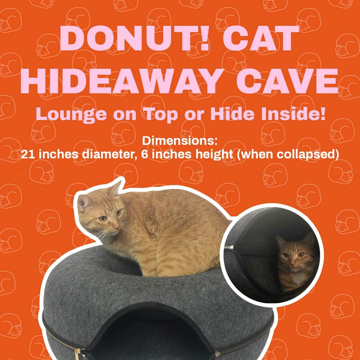 TRAVEL CAT Donut! Cat Hideaway Cave Hneer
