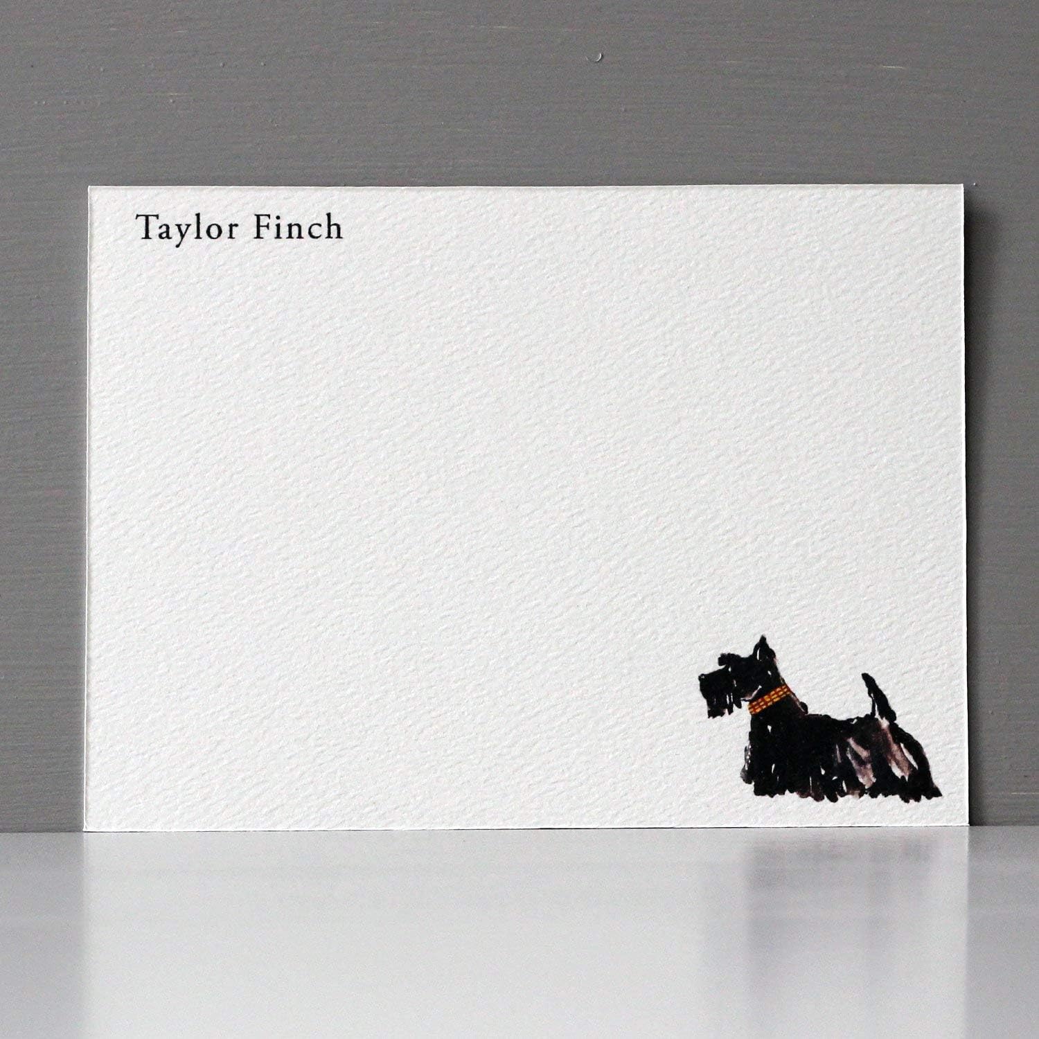 Personalized SCOTTISH TERRIER - SCOTTY DOG Flat Notes/Stationery - Sets of 12 or 20 (20)