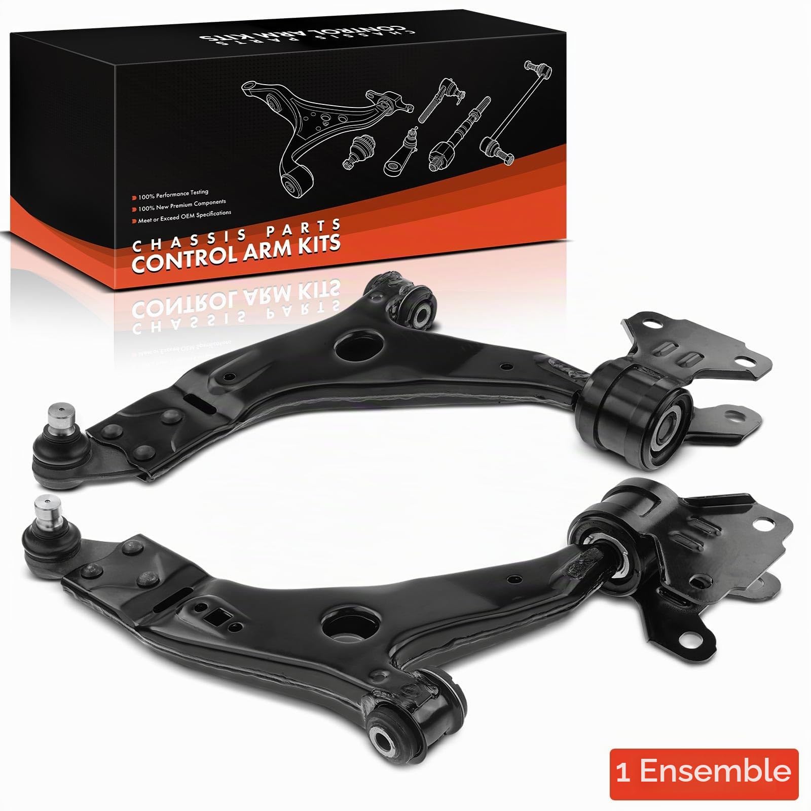 Frankberg 2x Triangle de Suspension en Bas Essieu Avant Gauche Droite Compatible avec K.u.g.a II DM2 1.5L-2.5L 2012-2024 Remplacer# CV613A424AAC