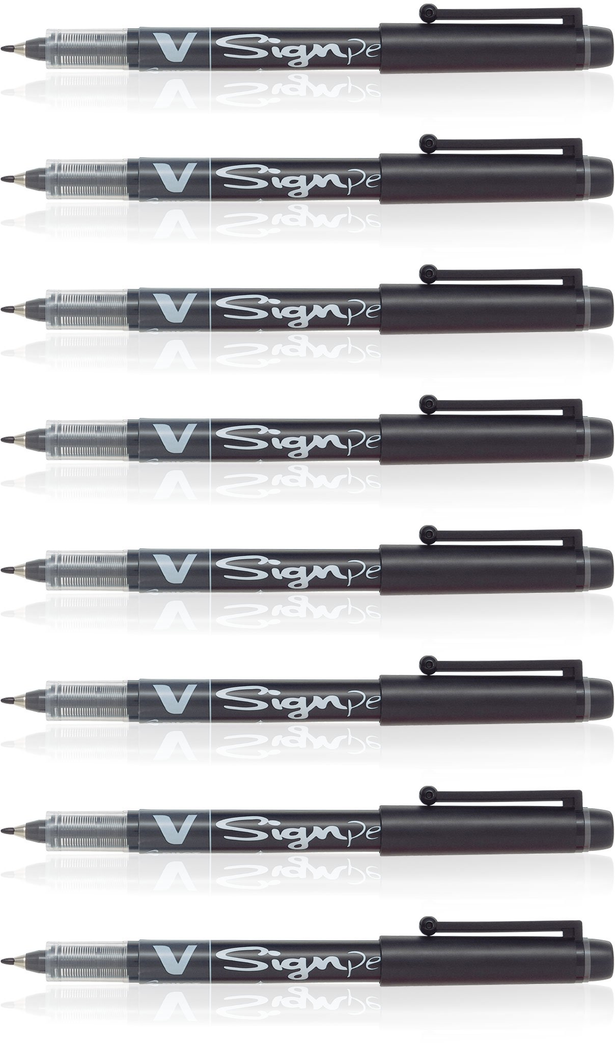 Amazon.com: Pilot 019593 V Sign Pen (Black - Pack of 8