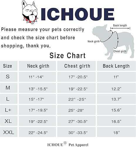 Miniatura 2 de iChoue Camisetas estampadas para perros Bulldog Francés, Francés, Inglés, Pitbull Boston Terrier, pequeño, diamante rojo