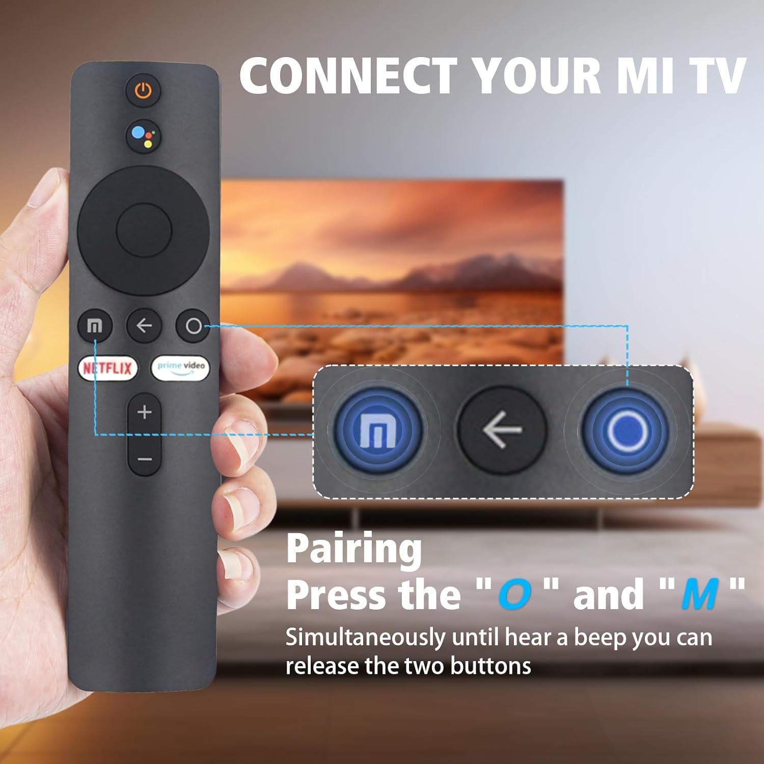 Diaľkový ovládač pri používaní