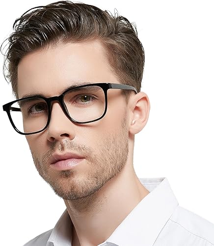 OCCI CHIARI Gafas de lectura XL para hombre, cabeza grande, cómodos lectores 1.0 1.25 1.5 1.75 2.0 2.25 2.5 2.75 3.0 3.5 4.0 5.0 6.0 (2.5x negro)