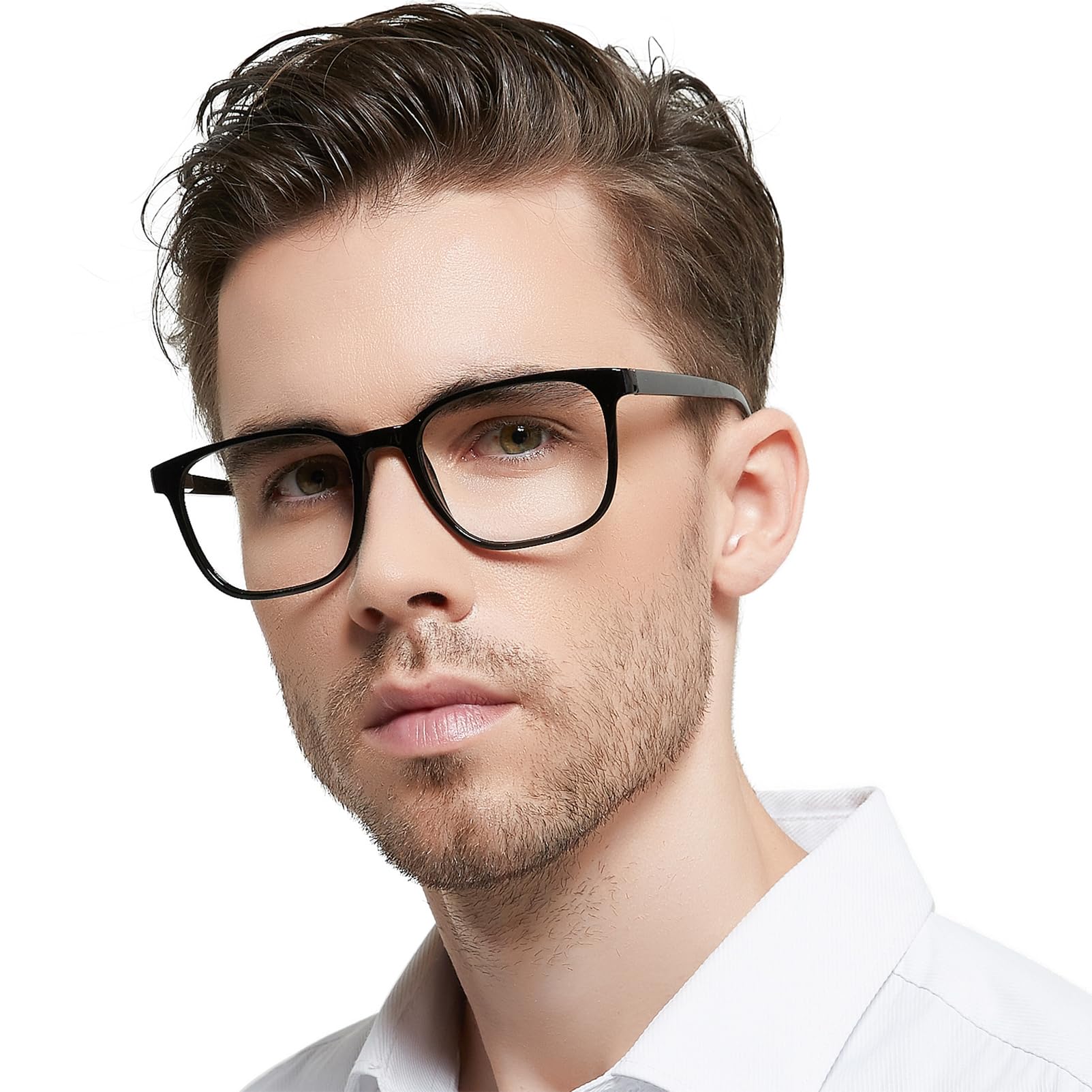 OCCI CHIARI XL Reading Glasses Men Large head Comfortable Readers 1.0 1.25 1.5 1.75 2.0 2.25 2.5 2.75 3.0 3.5 4.0 5.0 6.0(2.0x Black)