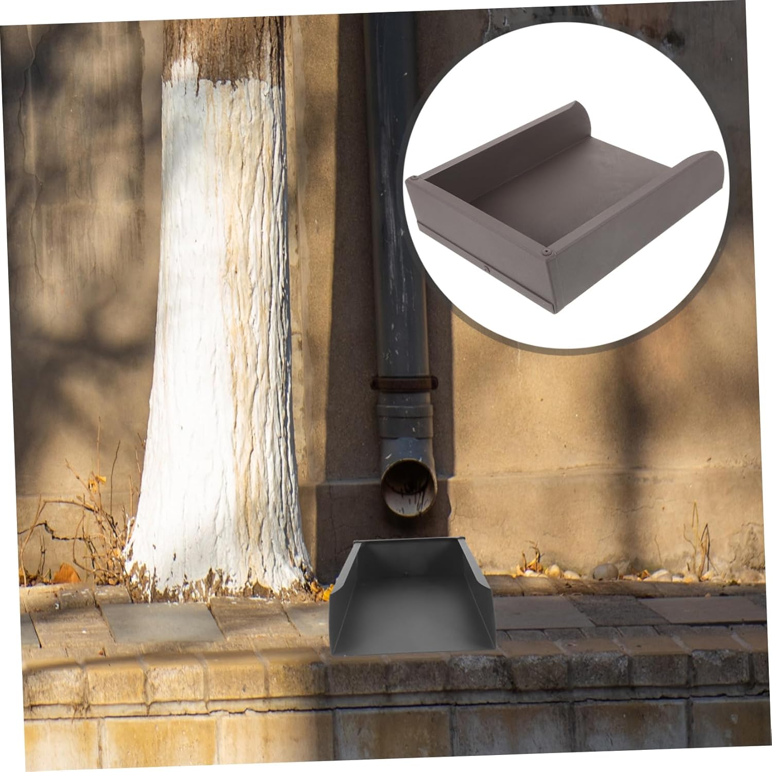 Aluminum Alloy Rain Gutter Splash Block Durable Downspout Extender for Efficient Water Drainage Easy to Install Protects Home Foundation from Heavy Rain