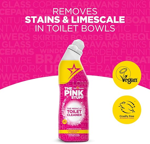 Stardrops The Pink Stuff Miracle - Detergente per WC, 750 ml