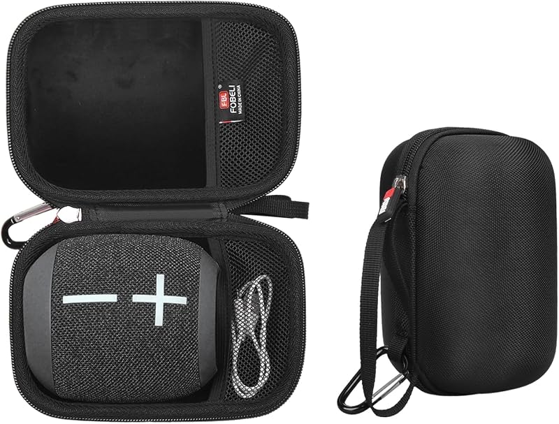 FBLFOBELI Hard Case Compatible with Ultimate Ears UE WONDERBOOM 4 3 2 Portable Wireless Bluetooth Speaker (Case Only) (Black)
