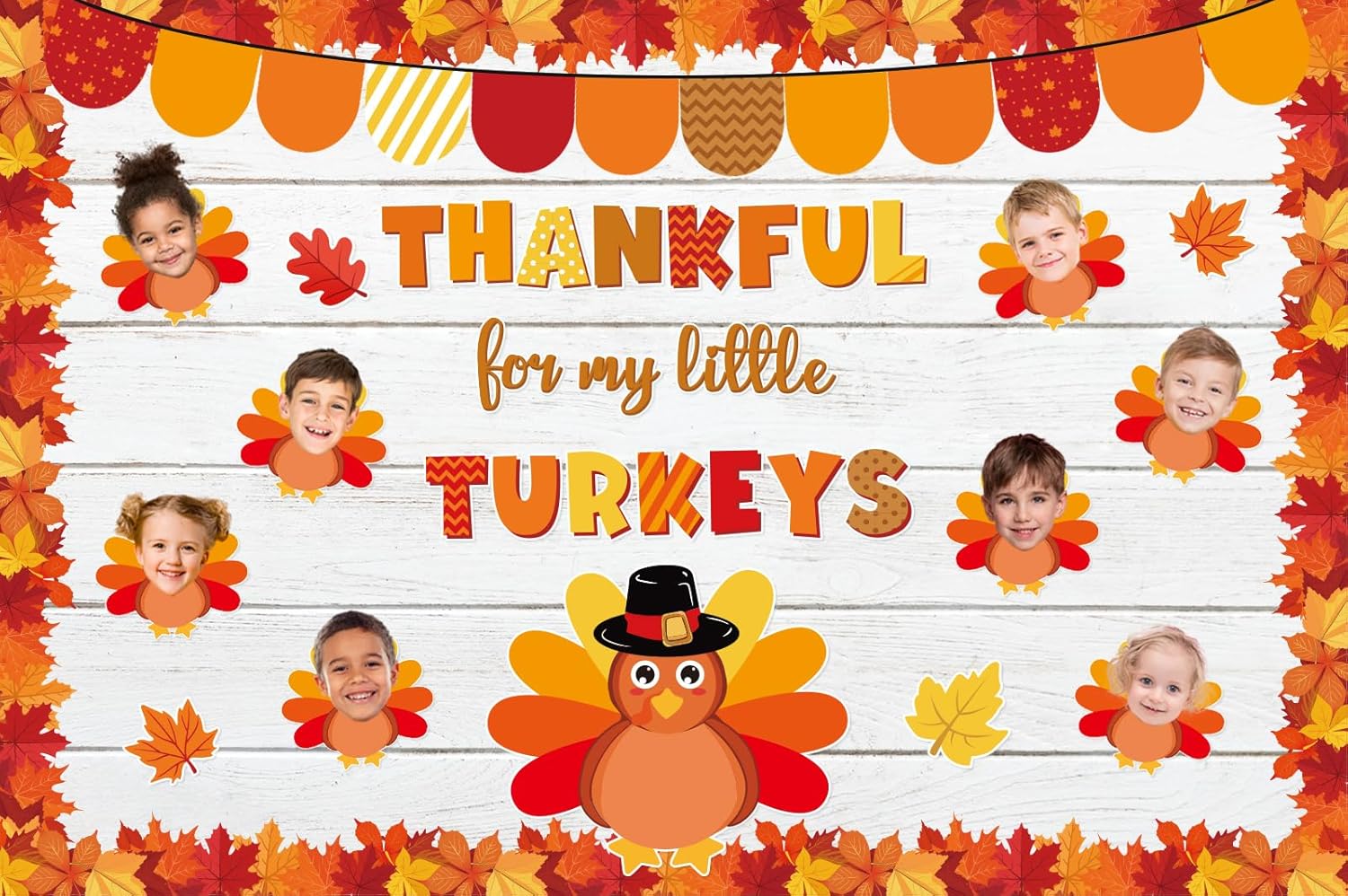 JarThenaAMCS 81Pcs Fall Thanksgiving Bulletin Board
