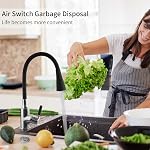 Garbage Disposal Switch,Air Switch Garbage Disposal,304 Stainless Steel Button On The Top of The Sink for Food Garbage Disposal Replacement,for Garbage Disposal Air Switch Sink Garbage Disposal Parts