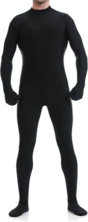 VSVO Unitard Skin-tight Solid Color Dance Wear for Adults