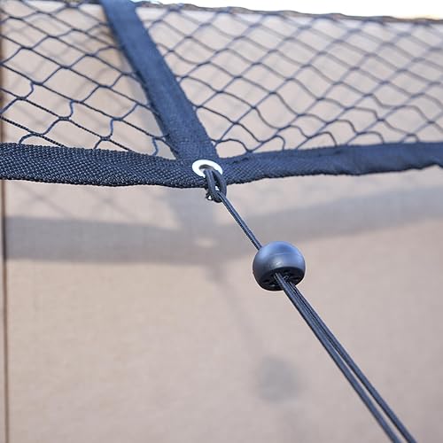 Miniatura 8 de CargoSmart Red ajustable para camioneta: red de carga para caja de camioneta ajustable a un tamaño máximo de 78 x 55 pulgadas, se adapta a la