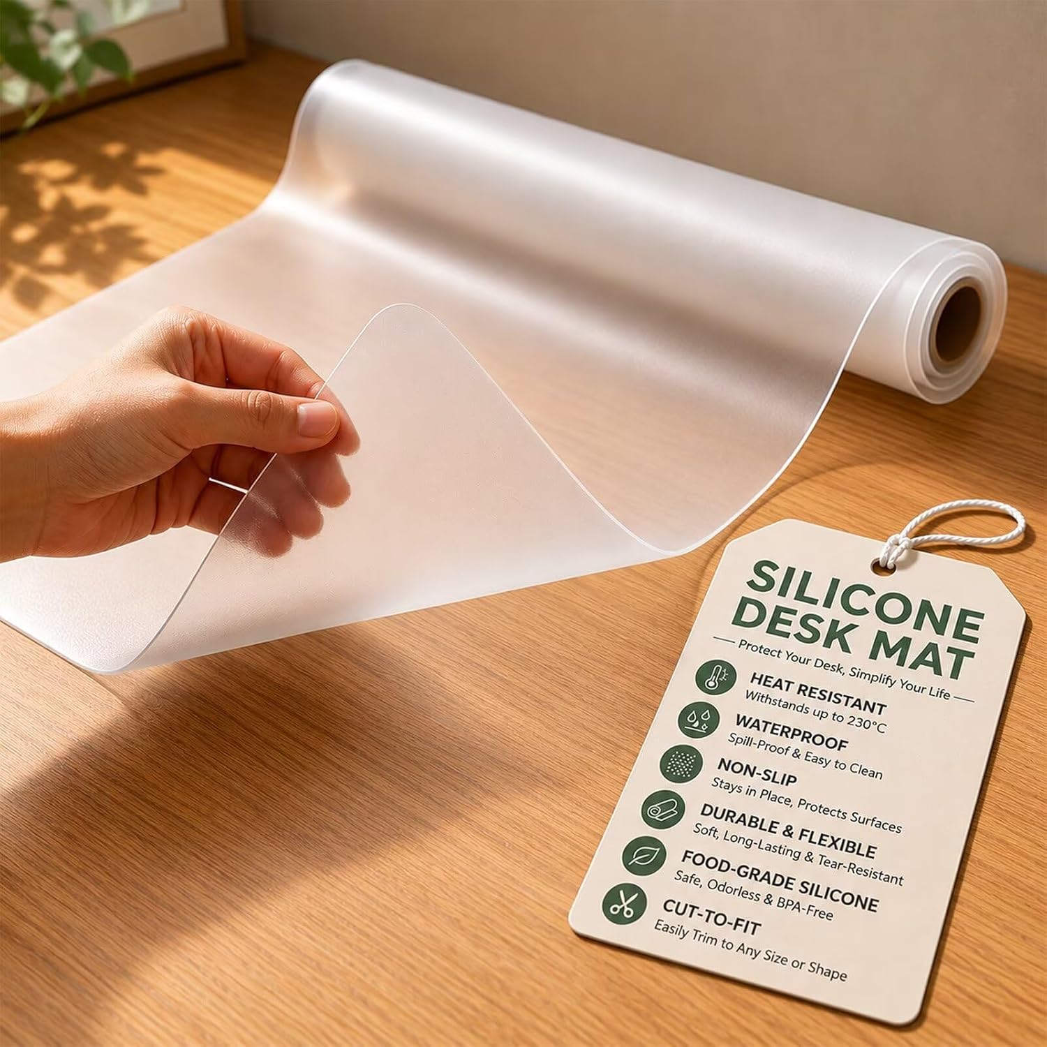 Silicone Baking Mat Roll - 7" x 15" Heat Resistant Baking Bread Mat