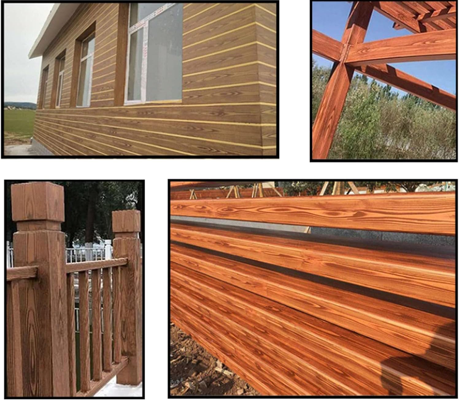 Strumento per venature del legno Strumento per pittura su gomma per decorazione murale Decorazione murale fai da te Rosso Confezione da 4