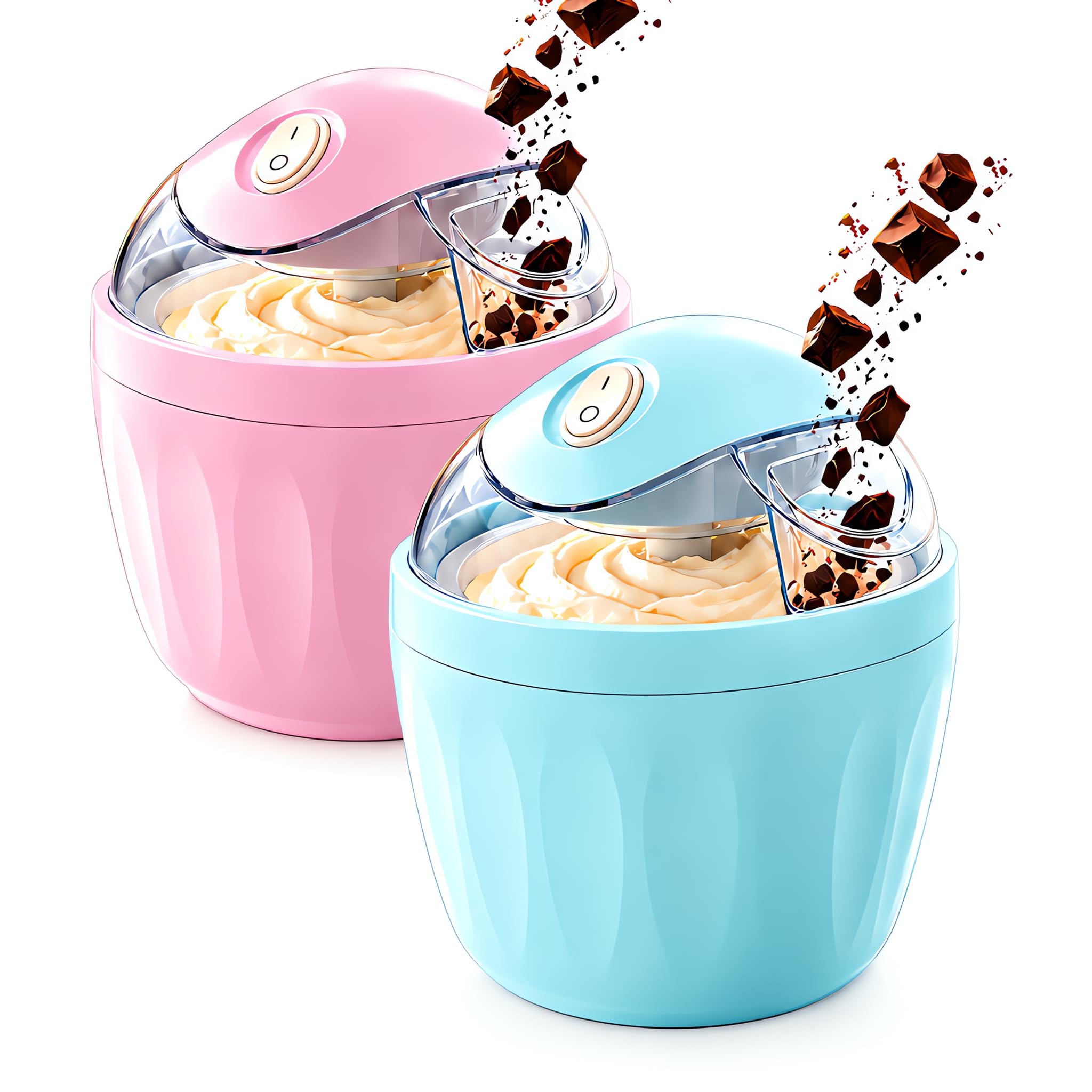 Small Home Mini Automatic Ice Cream Maker with Built-In Freezing Core — image 1