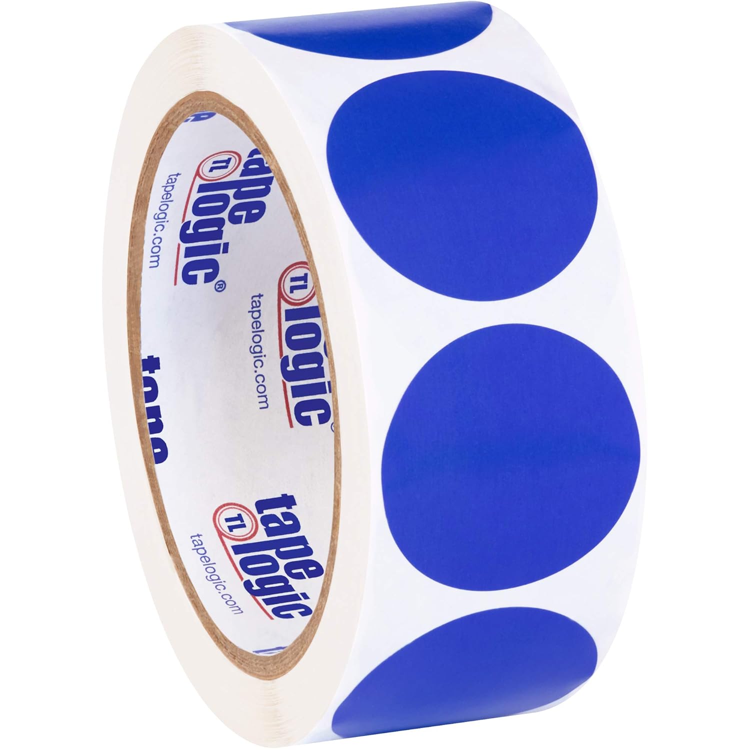 Partners Brand PDL612B Tape Logic Inventory Circle Labels, 1 1/2", Dark Blue (Pack of 500)