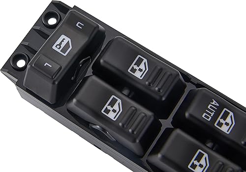 Miniatura 3 de Interruptor de ventana eléctrica para Chevy Avalanche 1500 HD 2500 HD 3500 Suburban Tahoe 2001-2002, GMC Sierra Yukon Cadillac Escalade. Interruptor