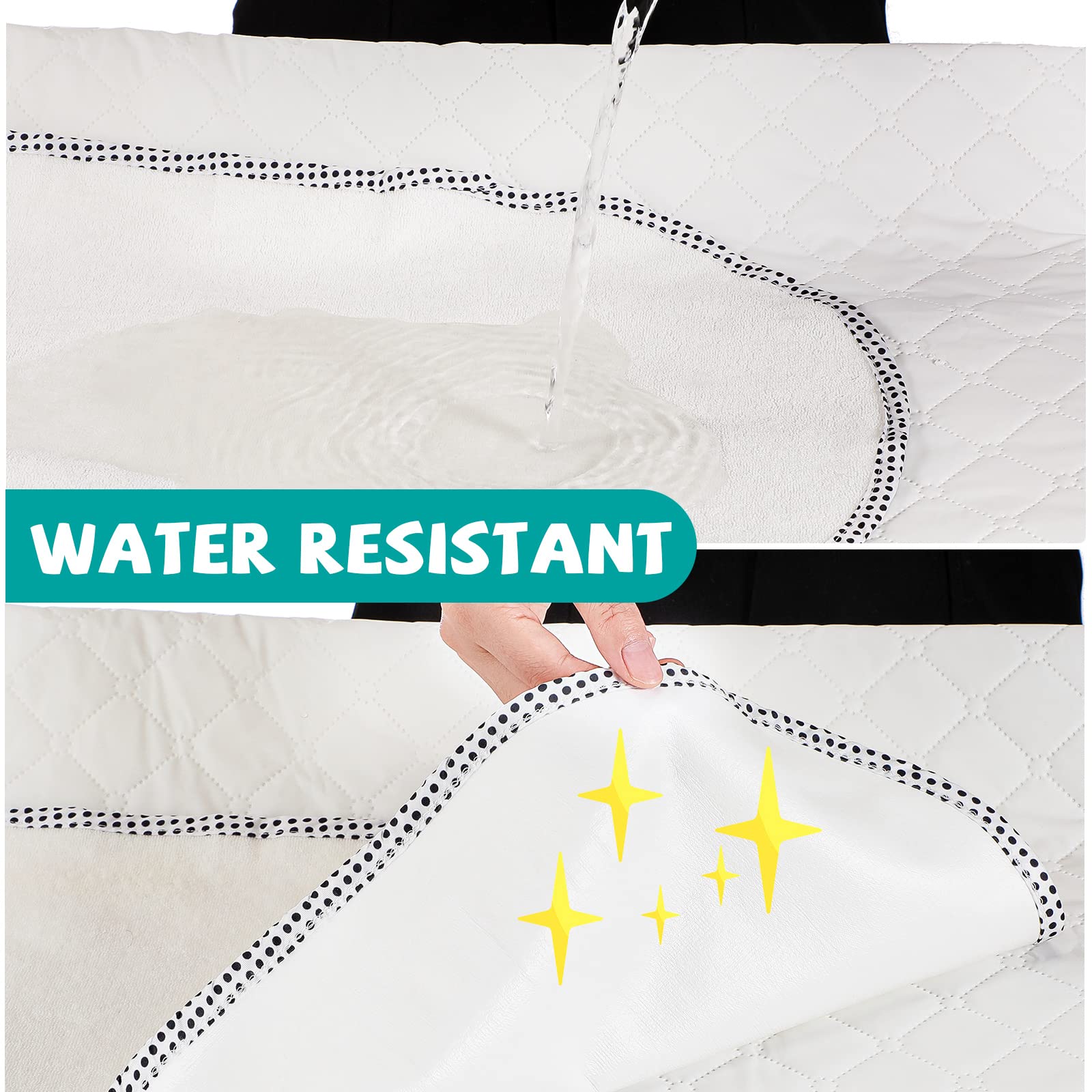 Paquete de 12 forros de cambiador impermeables para bebé, cambiador portátil de franela suave de algodón para cambiar, reutilizables para niños y niñas