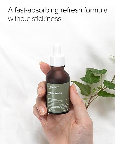 Miniatura 4 de Mary&May Centella Asiatica Serum  95% de extracto de cica para calmante, regeneración y elasticidad instantánea de la piel, suero facial coreano,